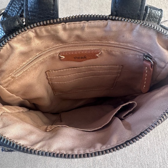 The Sak Black Leather Mini Backpack Bag - Picture 5 of 5